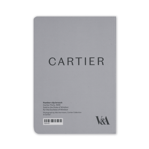 The reverse cover says CARTIER and gives details of the jewellery design